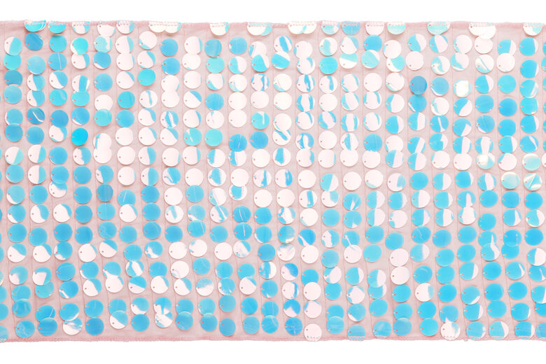 Stalo takelis "Undinelė"  su perlamutrinėmis blizgiomis žvyneliais (30 cm/2,13 m)