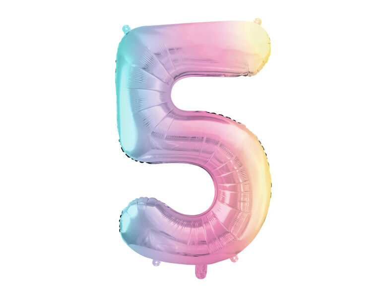 Folinis balionas "5" - 86 cm 