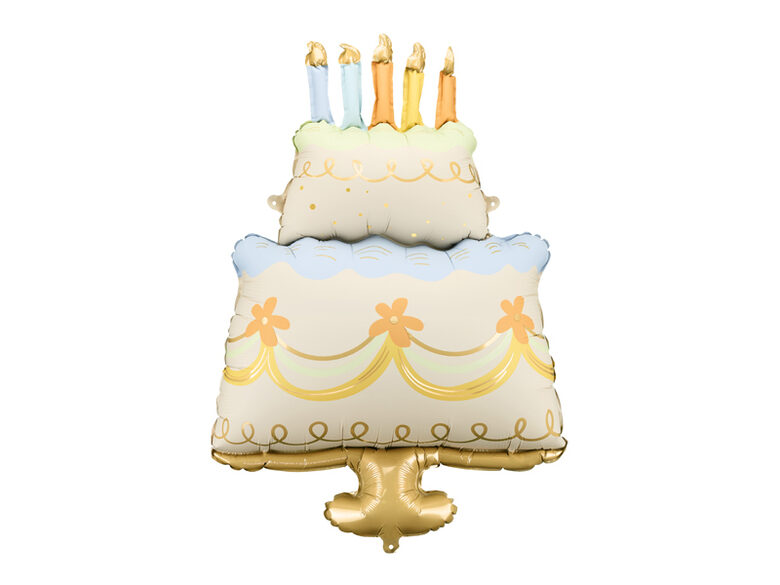 Folinis balionas „Tortas“, 62x104 cm, spalvų miksas