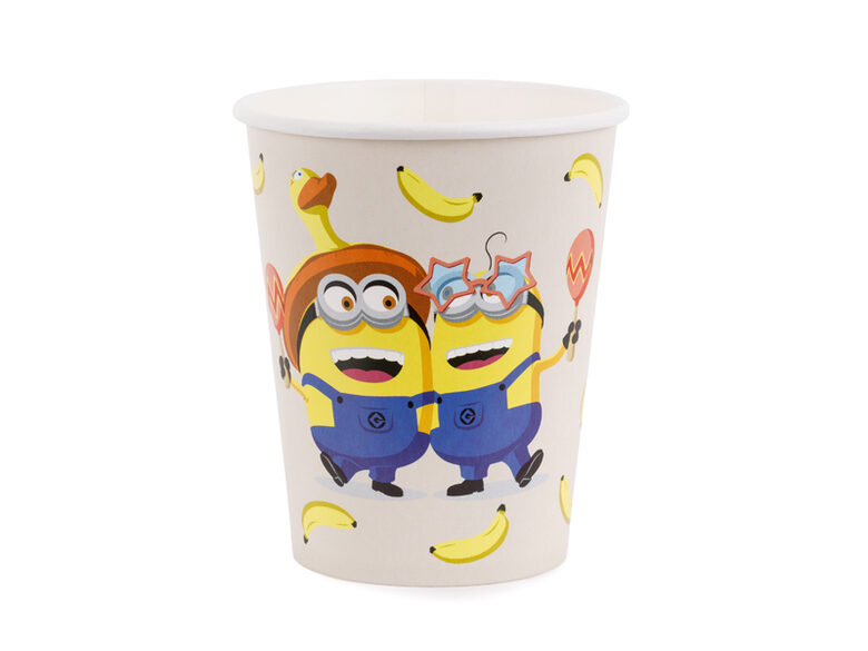 Popieriniai puodeliai „Minions“ 250 ml 6 vnt.