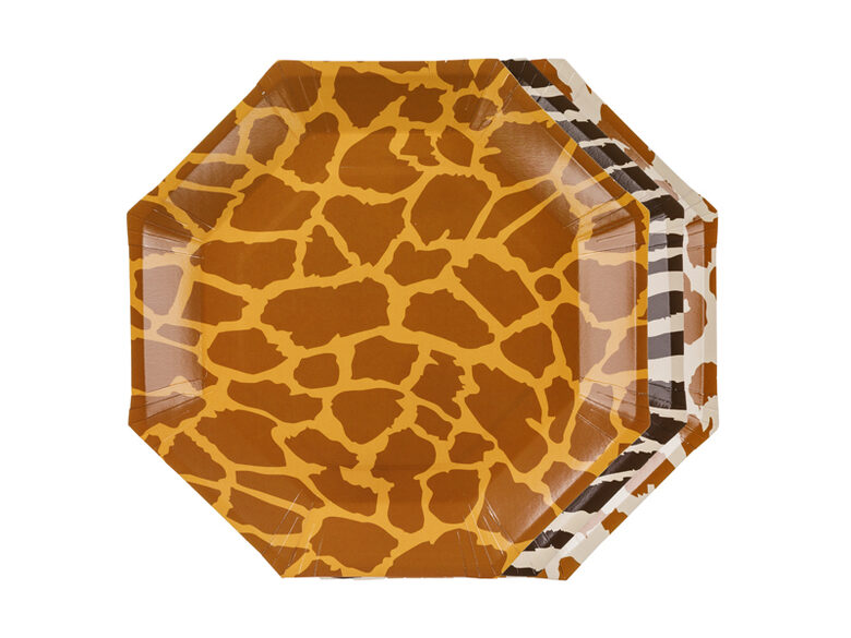 Popierinės lėkštutės „Safari“ 23 cm, 6 vnt.