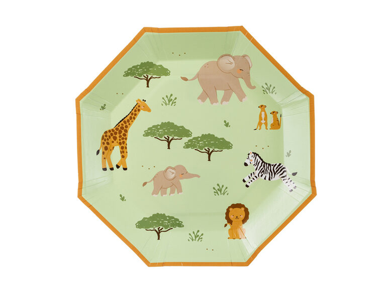 Popierinės lėkštutės „Safari“ 23 cm 6 vnt.