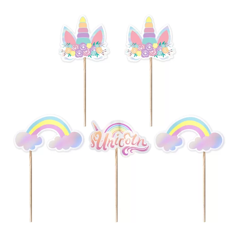 Torto topperiai „Vienaragiai“, 5 vnt., 9 cm