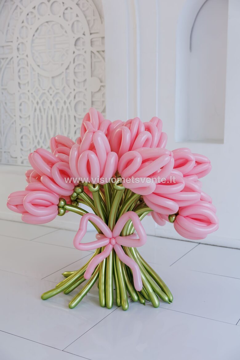 Balionų puokštė "Tulpė XXL"