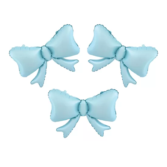 Folinis balionas „Kaspinai“ – mėlynas, 3 vnt.