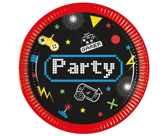 Popierinės lėkštutės PARTY (8 vnt)