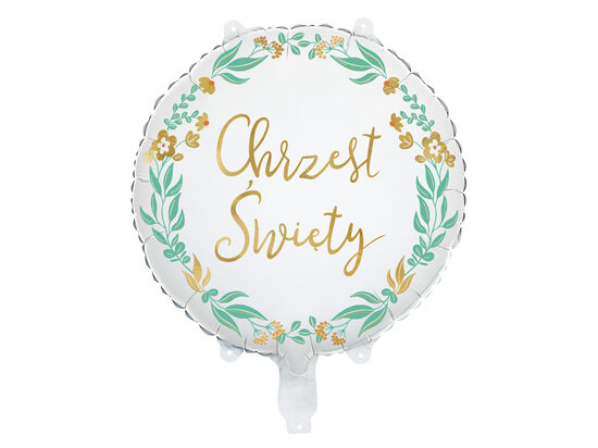 Folinis balionas „Chrzest Święty“, 45 cm