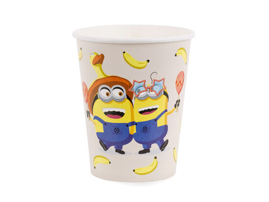 Popieriniai puodeliai „Minions“ 250 ml 6 vnt.