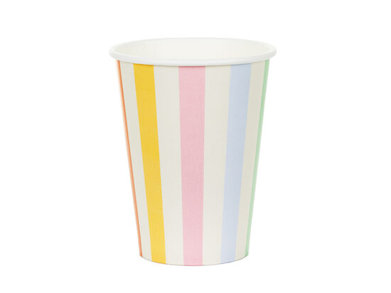 Popieriniai puodeliai „Stripes“ 400 ml 6 vnt.