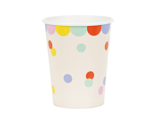 Popieriniai puodeliai „Confetti“ 220 ml 6 vnt.