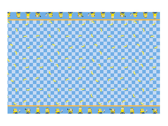 Popierinė staltiesė „Minions“ (180x120 cm)