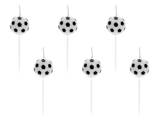 Gimtadienio žvakutės „Kamuoliukai“, 2,5 cm, 6 vnt.