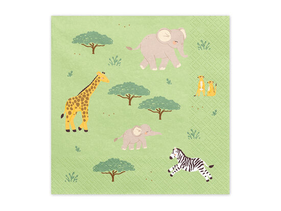 Servetėlės „Safari“ 33x33 cm 12 vnt.