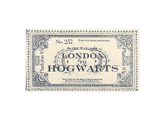 Servetėlės Harry Potter Bilet London to Hogwarts, 33x40 cm. (20 vnt.)