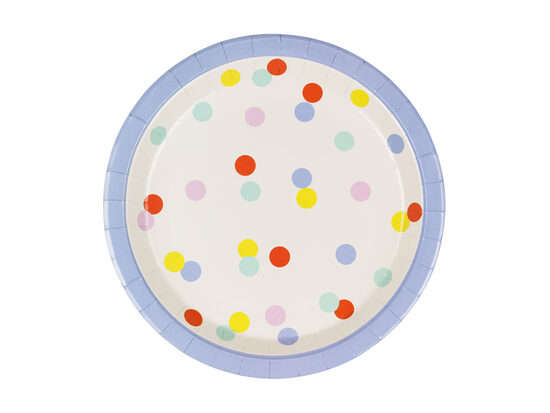 Popierinės lėkštės „Confetti“ 23 cm 6 vnt.