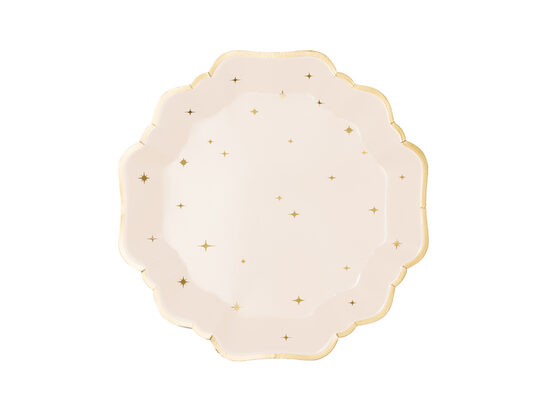 Popieriniai lėkštutės „Žvaigždutės“, 21 cm, spalvų miksas (1 pak/6 vnt)