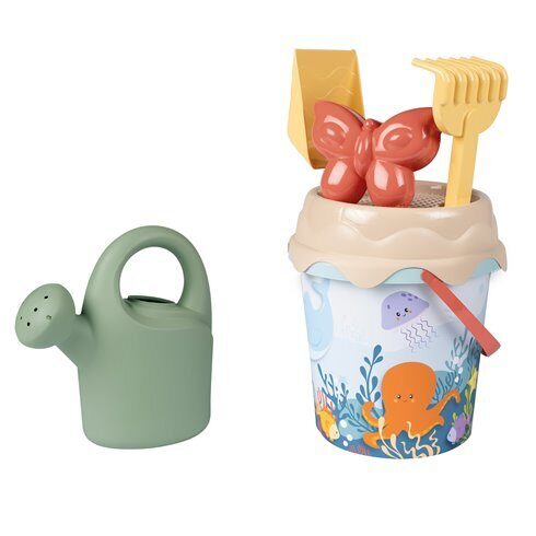 Kibirėlis su smėlio priedais ir bioplastiko laistytuvu SMOBY GREEN