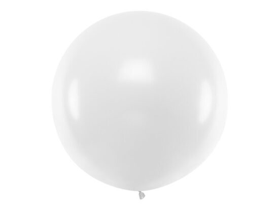 Pure White atspalvio balionai (1 m)
