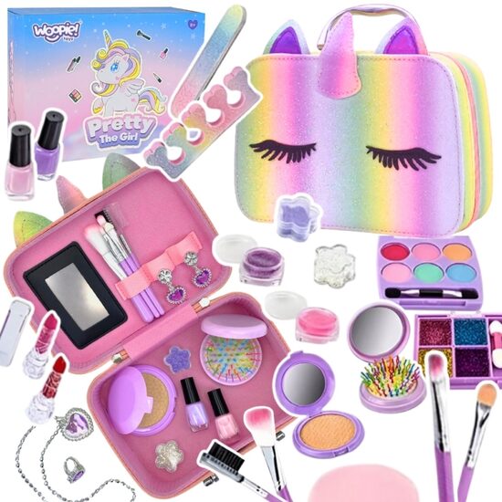   WOOPIE ART&FUN makiažo rinkinys vaikams XXL kosmetinė su priedais – 27 el.