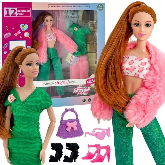 WOOPIE ROYAL Lėlė Emi 30 cm – 12 Paslėptų Staigmenų + Apranga ir Aksesuarai