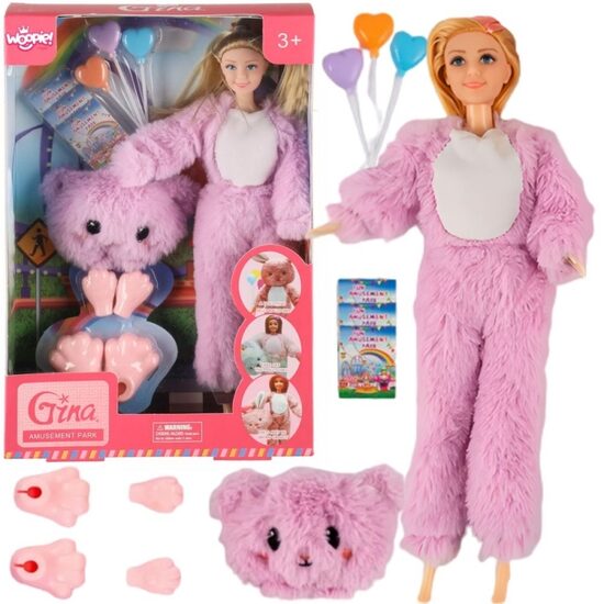 WOOPIE ROYAL Lėlė Rožinis Meškis