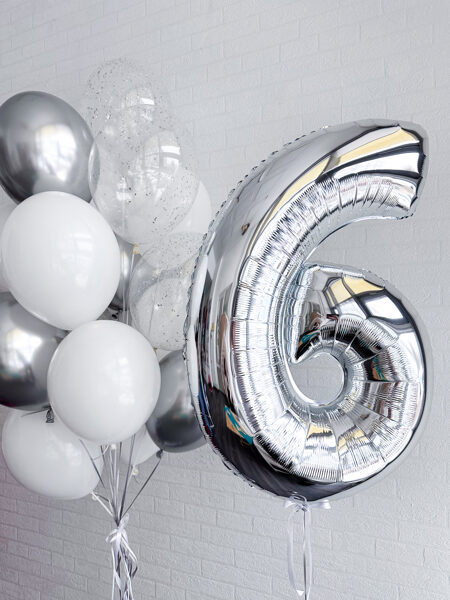 Balionų rinkinys "Sidabrinis"