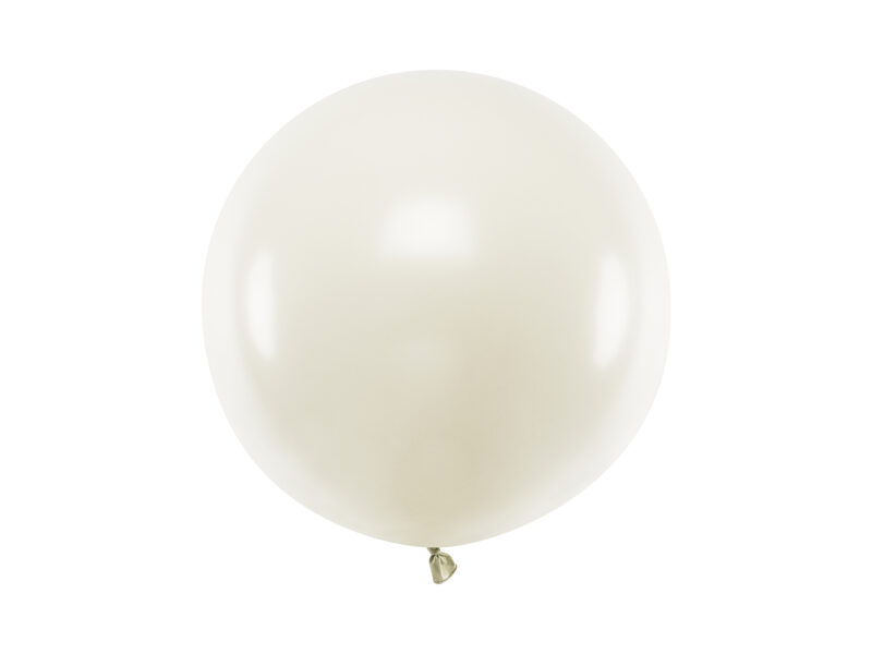 Light cream atspalvio balionai - 60 cm 