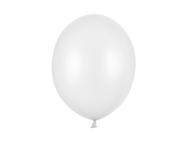 Pure white atspalvio balionai (30 cm)